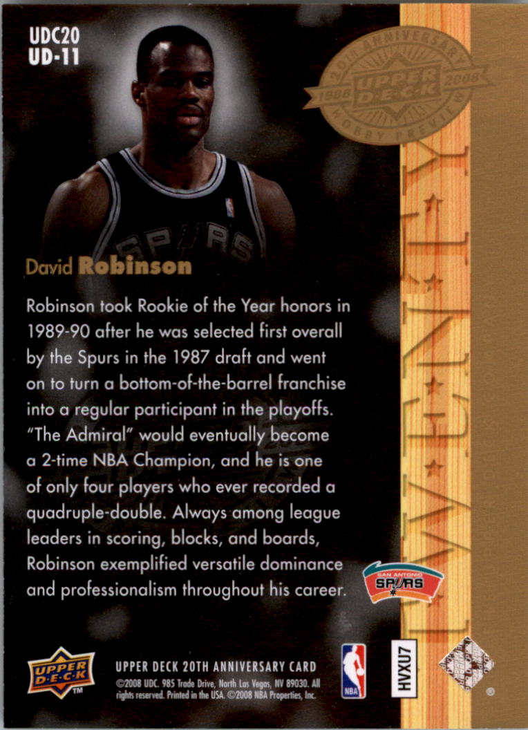 2008 Upper Deck 20th Anniversary Trading Cards Card Pick (Base)