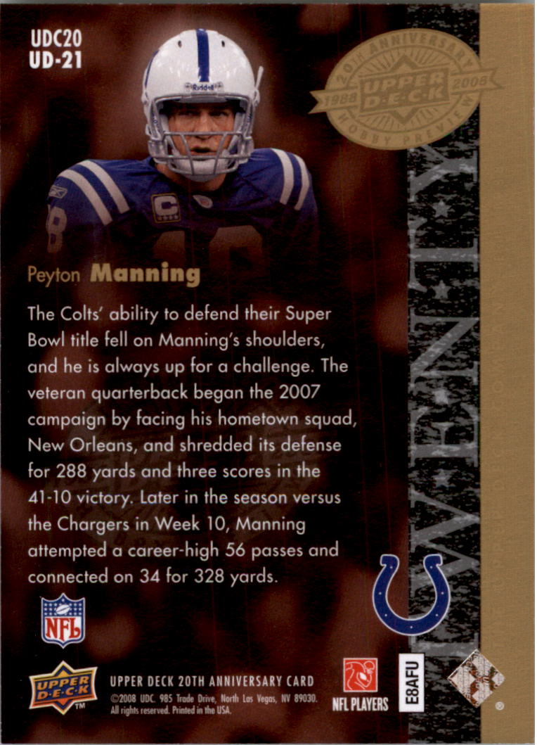 2008 Upper Deck 20th Anniversary Trading Cards Card Pick (Base)