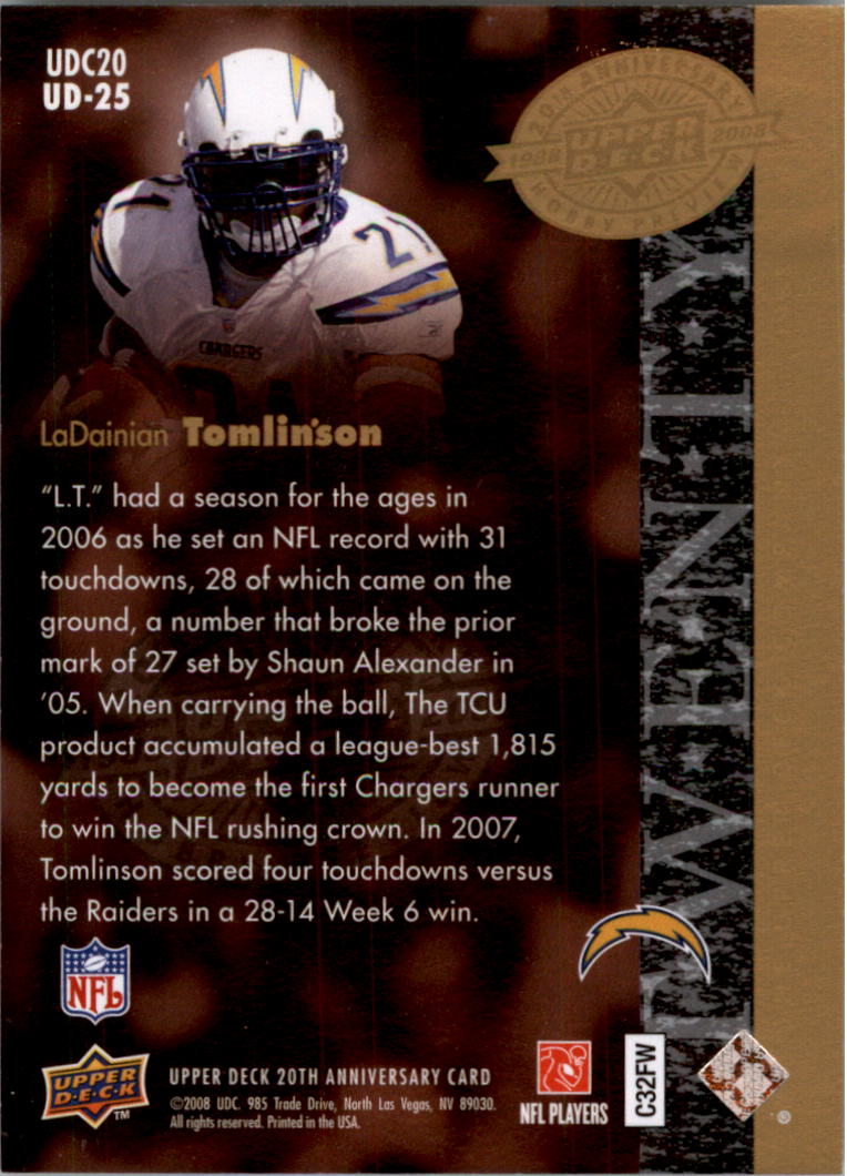 2008 Upper Deck 20th Anniversary Trading Cards Card Pick (Base)