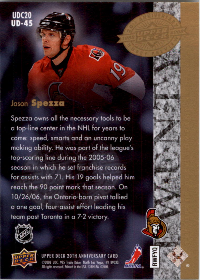 2008 Upper Deck 20th Anniversary Trading Cards Card Pick (Base)