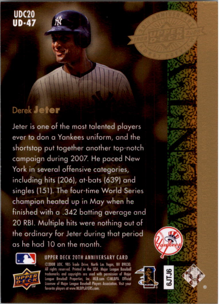 2008 Upper Deck 20th Anniversary Trading Cards Card Pick (Base)