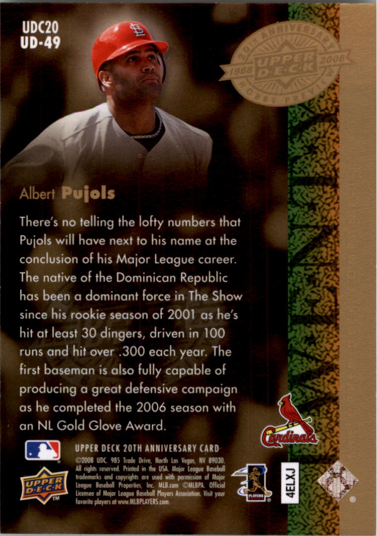 2008 Upper Deck 20th Anniversary Trading Cards Card Pick (Base)