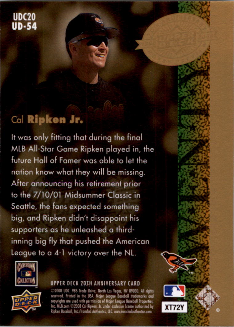 2008 Upper Deck 20th Anniversary Trading Cards Card Pick (Base)