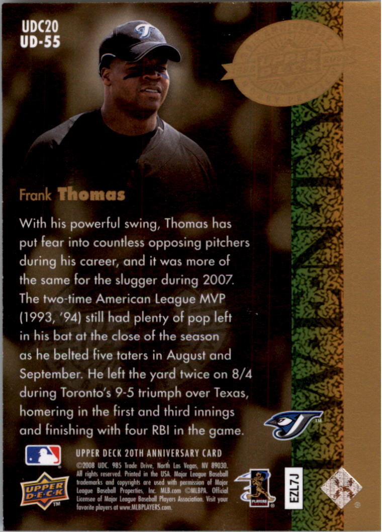 2008 Upper Deck 20th Anniversary Trading Cards Card Pick (Base)