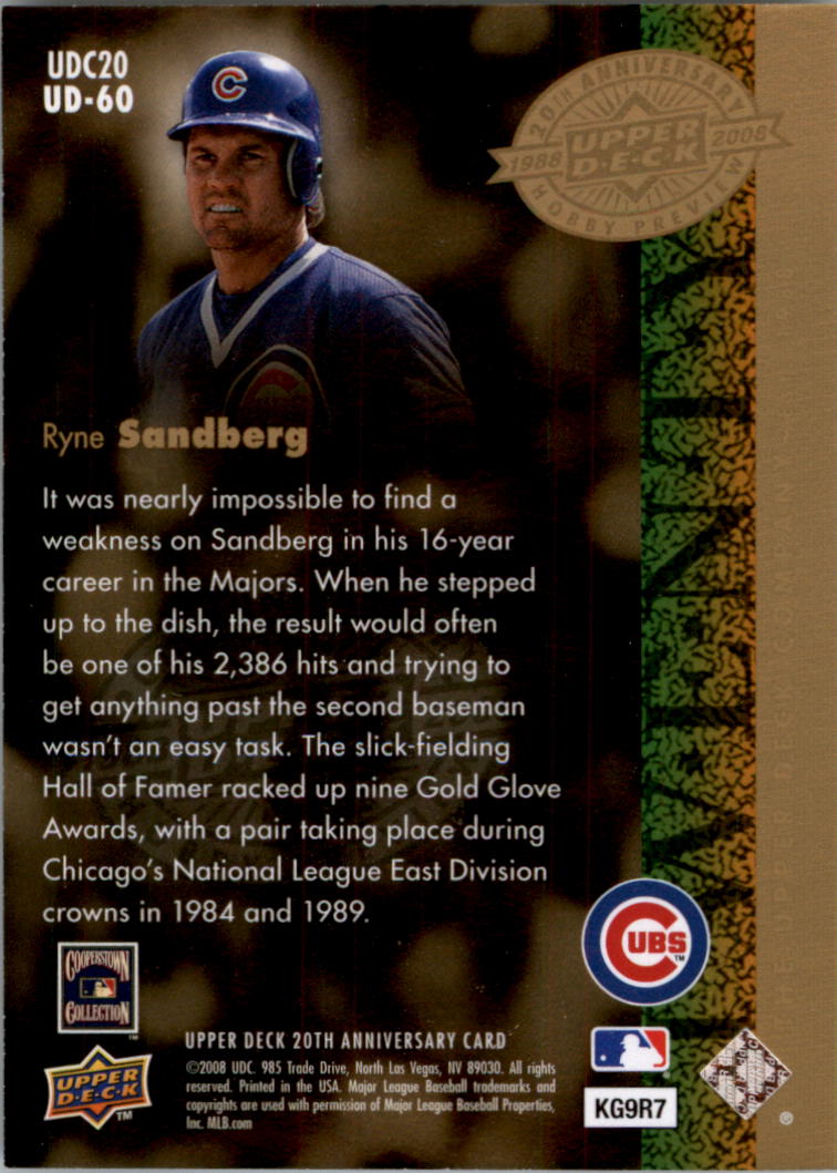 2008 Upper Deck 20th Anniversary Trading Cards Card Pick (Base)