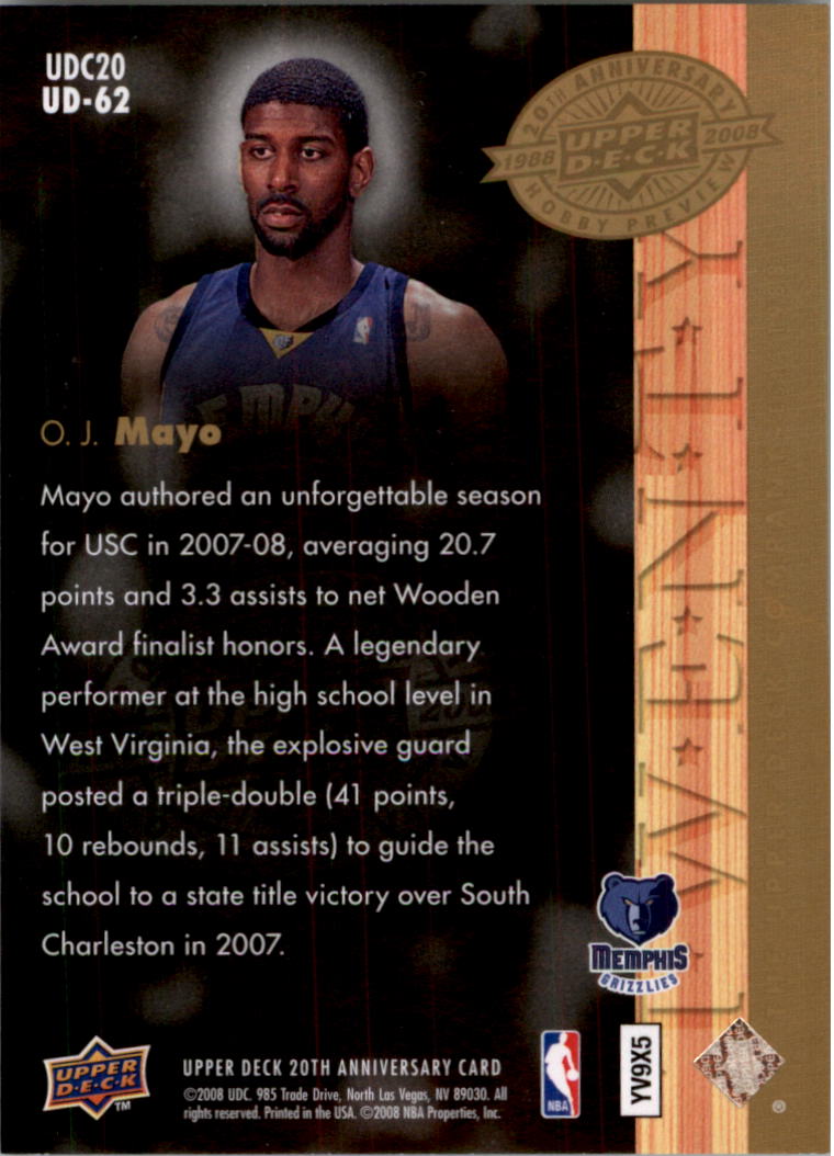 2008 Upper Deck 20th Anniversary Trading Cards Card Pick (Base)