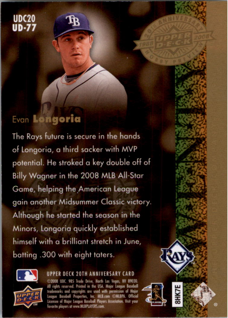 2008 Upper Deck 20th Anniversary Trading Cards Card Pick (Base)