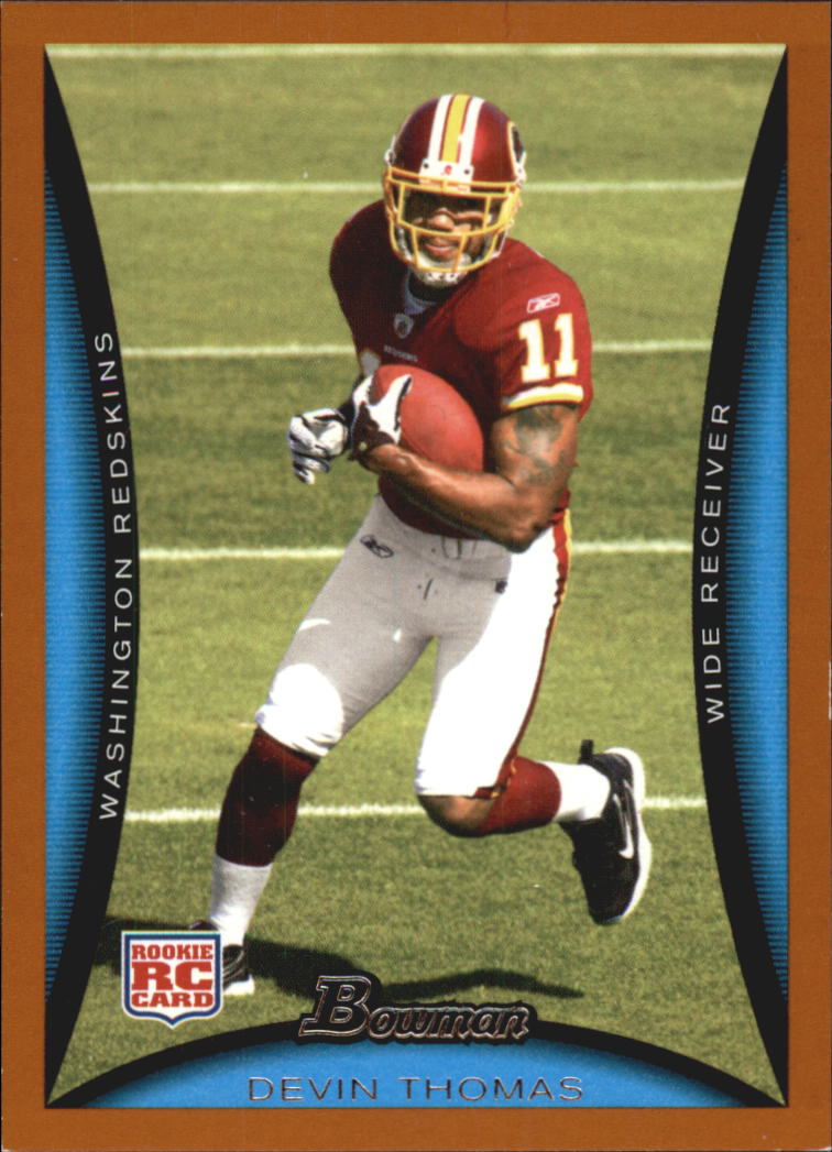 2008 Bowman Orange #205 Devin Thomas