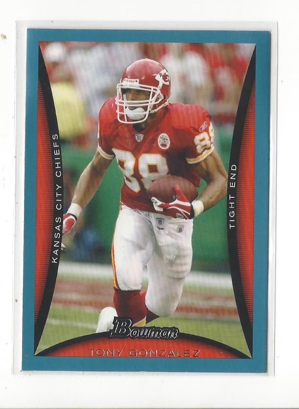 2008 Bowman Blue #100 Tony Gonzalez