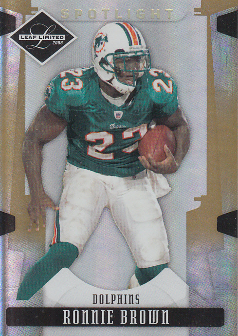 2008 Leaf Limited Gold Spotlight #54 Ronnie Brown