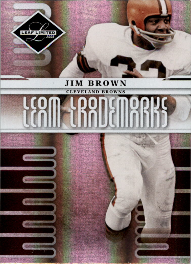 2008 Leaf Limited Team Trademarks Holofoil #12 Jim Brown