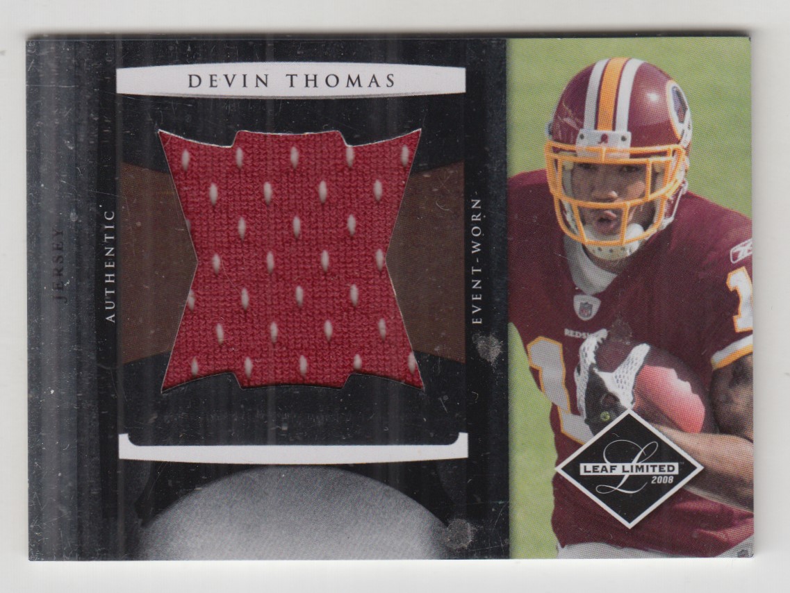 2008 Leaf Limited Rookie Jumbo Jerseys #9 Devin Thomas