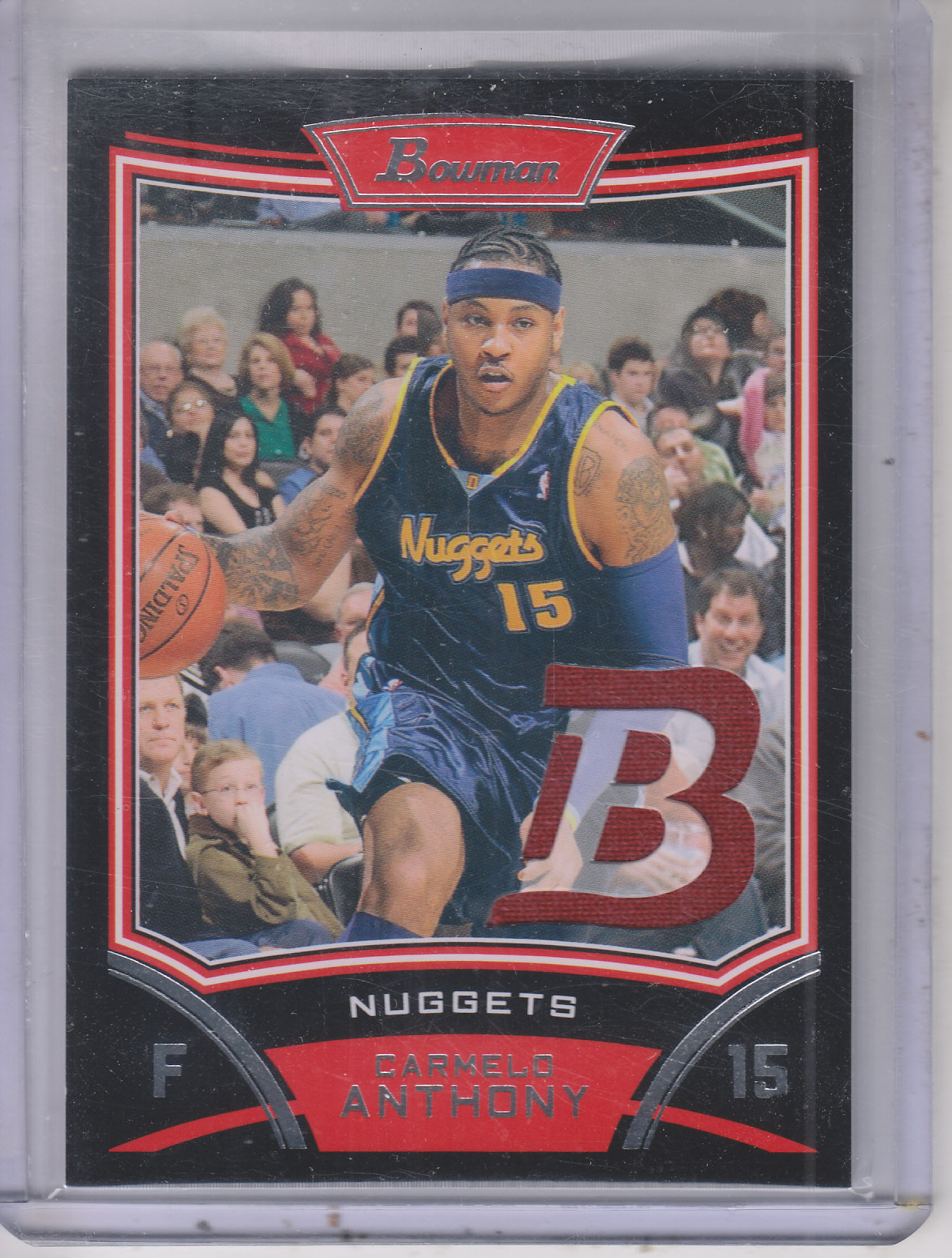 2008-09 Bowman Relics #BRCA Carmelo Anthony