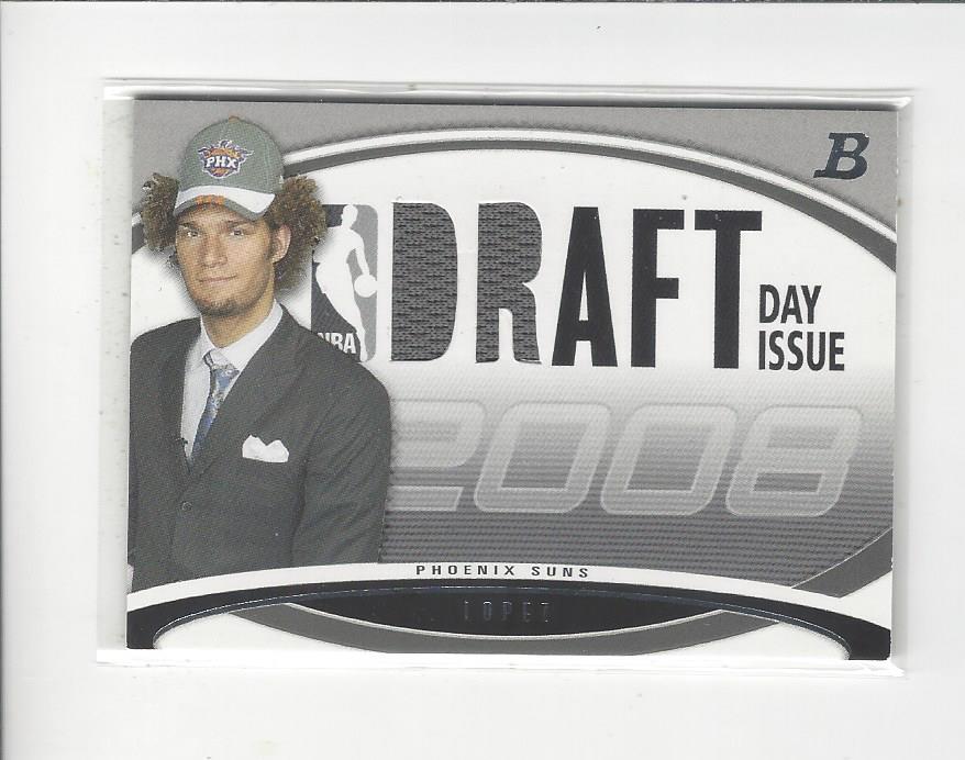 2008-09 Bowman Draft Day Issue Relics #DDIRRL Robin Lopez