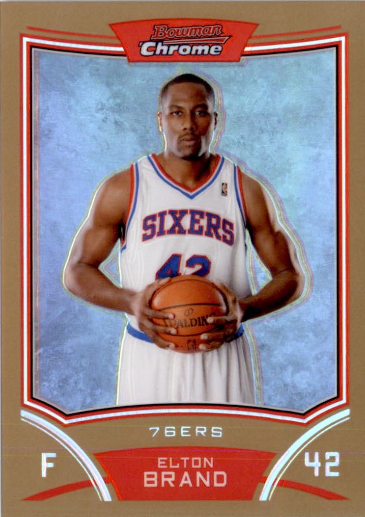 2008-09 Bowman Chrome Refractors Gold #12 Elton Brand