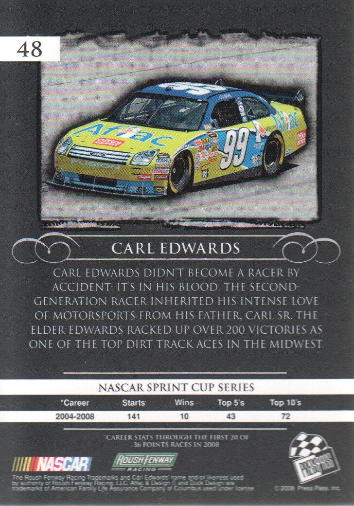 2008 Presseausweis Legenden NASCAR Racing Sammelkarten Bronze: Auswahl aus Liste - Bild 5 von 13