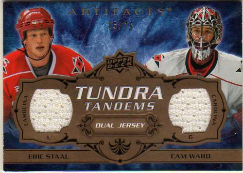 2008-09 Artifacts Tundra Tandems Bronze #TTEC Eric Staal/Cam Ward
