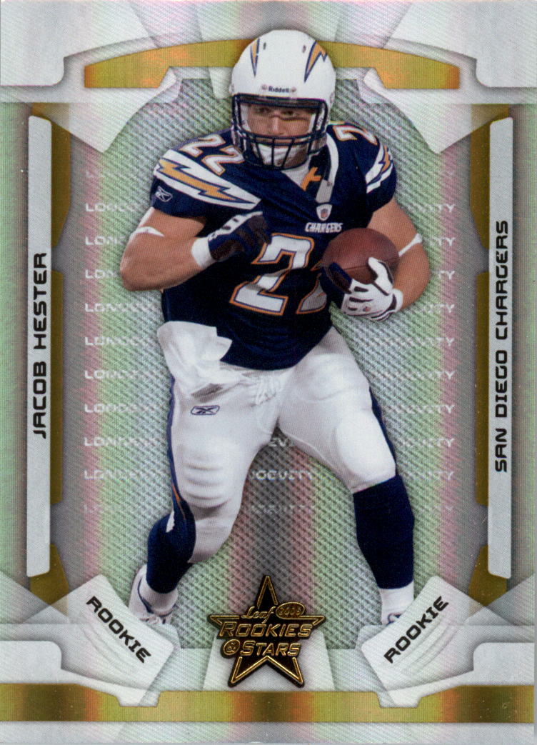2008 Leaf Rookies and Stars Longevity Parallel Gold #140 Jacob Hester