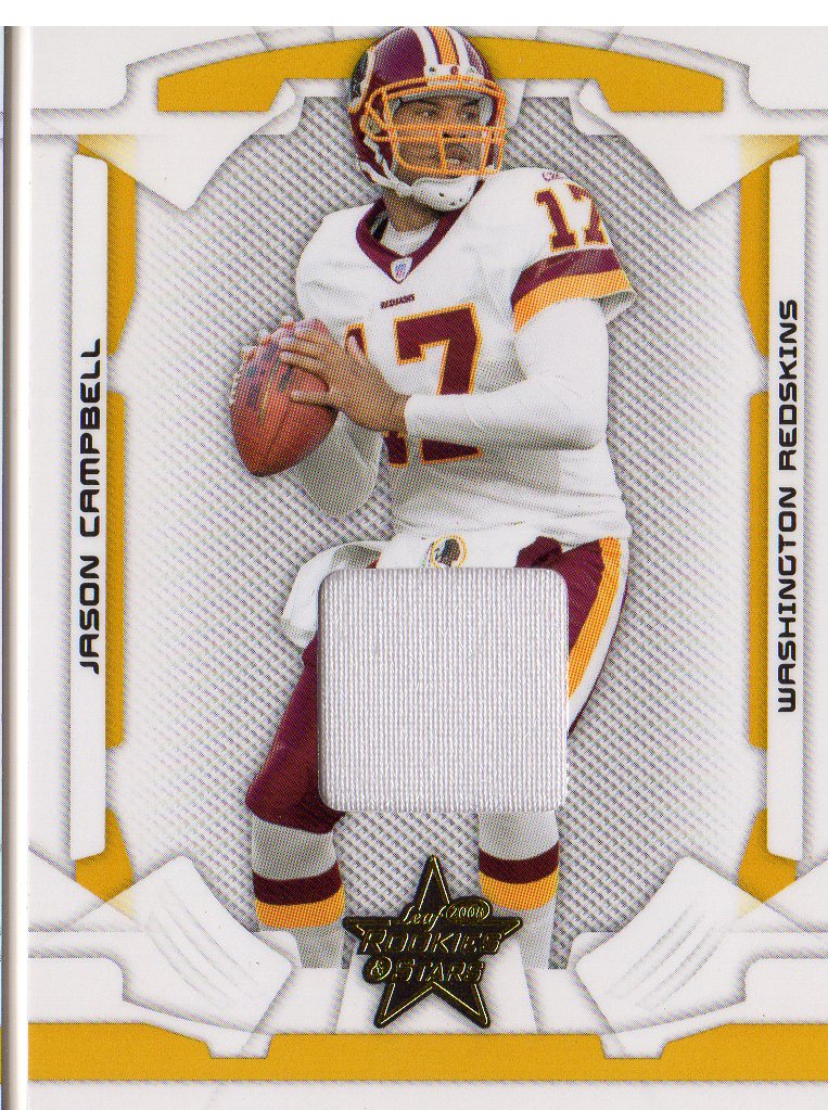 2008 Leaf Rookies and Stars Materials Gold #97 Jason Campbell