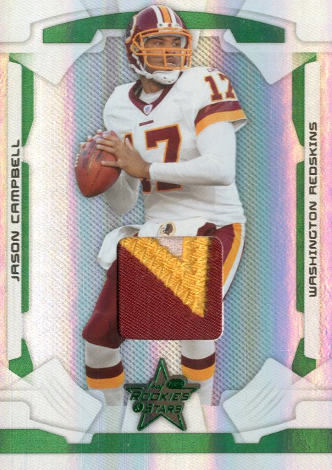 2008 Leaf Rookies and Stars Materials Emerald Prime #97 Jason Campbell/25