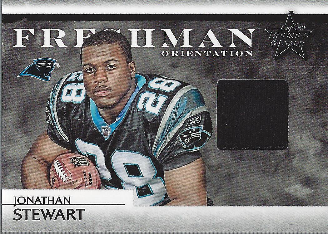 2008 Leaf Rookies and Stars Freshman Orientation Materials Jerseys #3 Jonathan Stewart