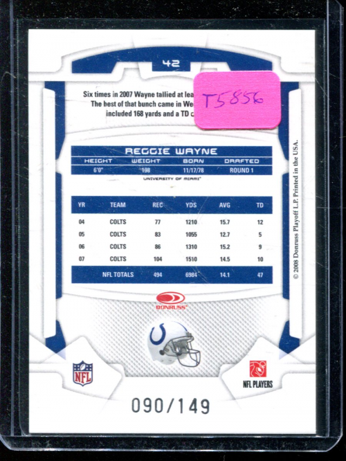 B2874- 2008 Leaf Rookies and Stars Longevity FB -You Pick- 15+ FREE US SHIP - Picture 272 of 281