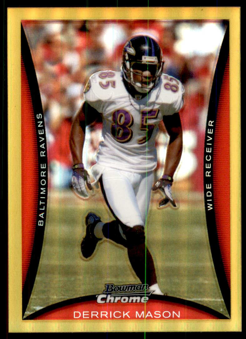 2008 Bowman Chrome Gold Refractors #BC200 Derrick Mason