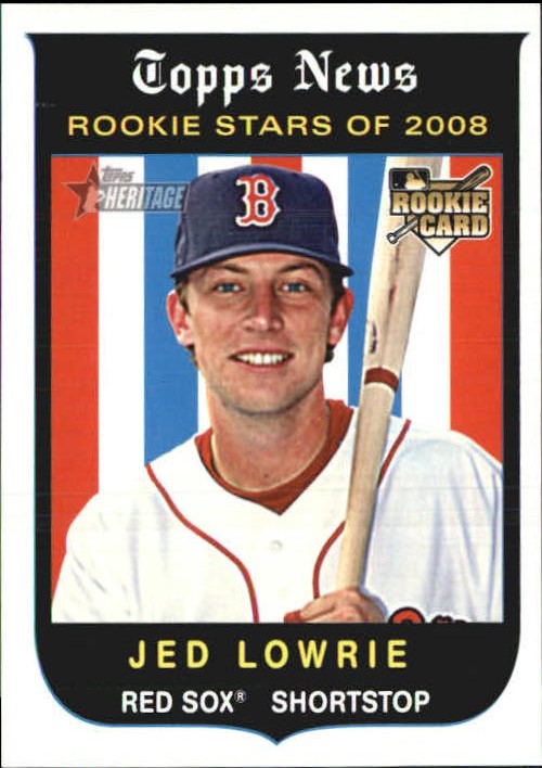 2008 Topps Heritage #562 Jed Lowrie (RC)