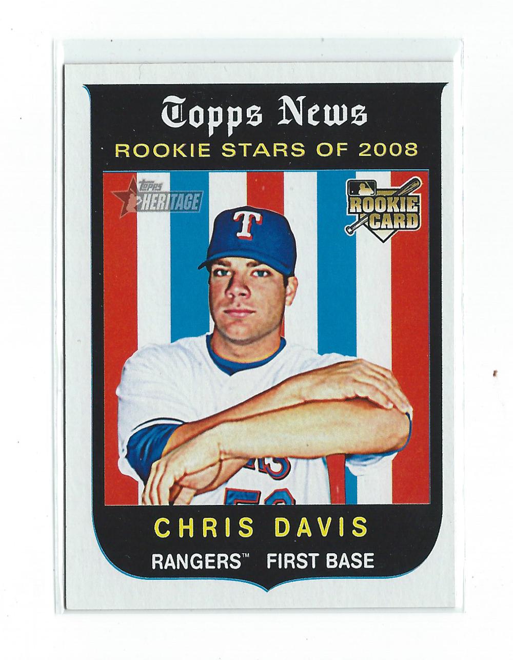 2008 Topps Heritage #671 Chris Davis RC