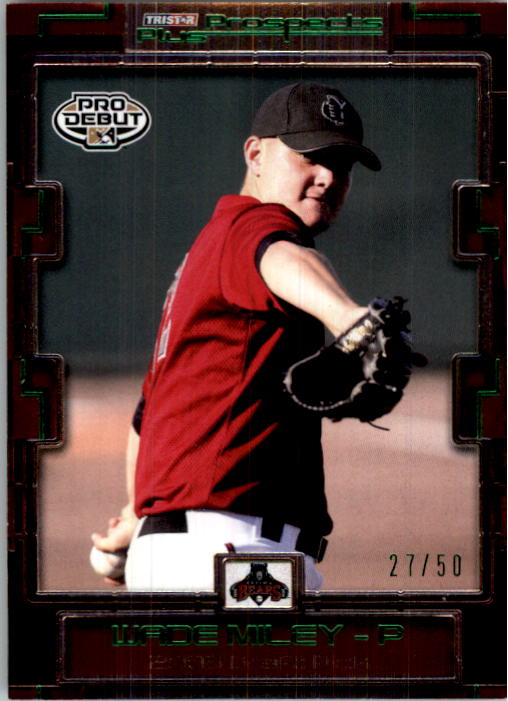 2008 TRISTAR Prospects Plus Green #53 Wade Miley