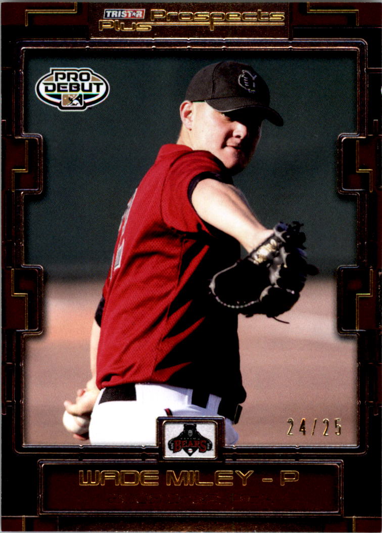 2008 TRISTAR Prospects Plus Yellow #53 Wade Miley