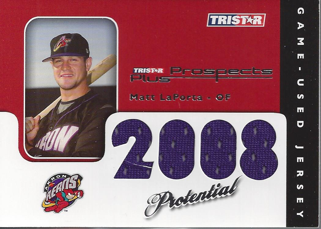 2008 TRISTAR Prospects Plus PROtential Game Used #PML Matt LaPorta