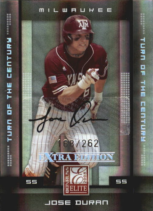 2008 Donruss Elite Extra Edition Signature Turn of the Century #56 Jose Duran/262