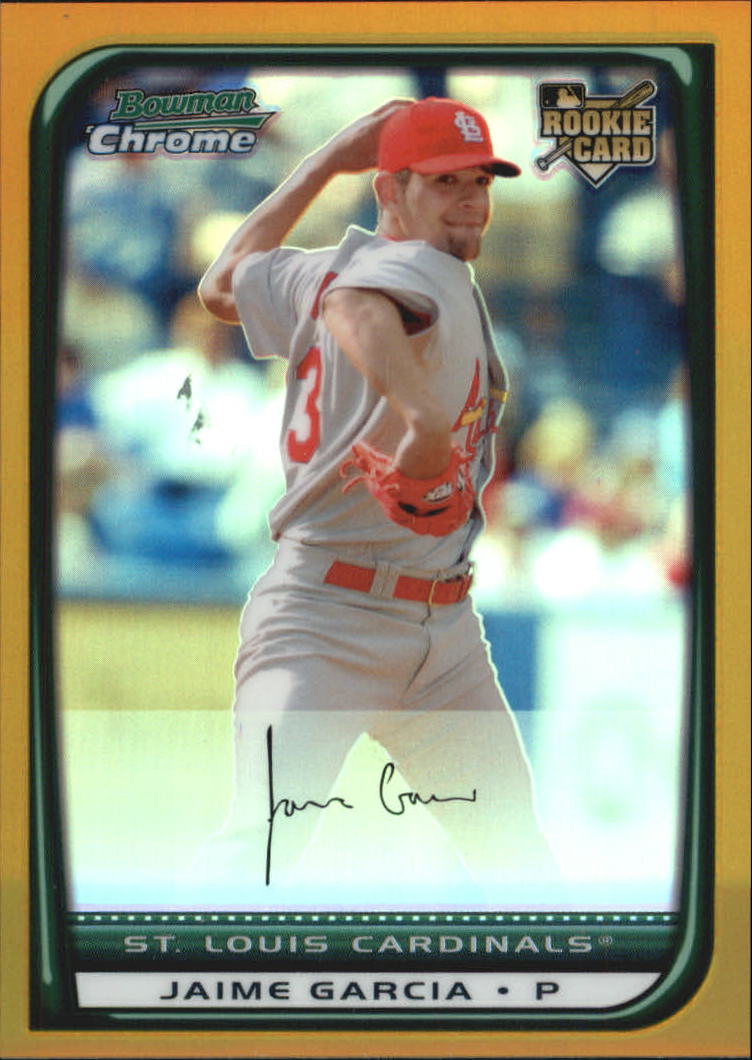 2008 Bowman Chrome Draft Gold Refractors #BDP17 Jaime Garcia