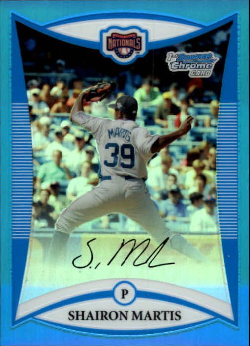2008 Bowman Chrome Draft Prospects Blue Refractors #BDPP70 Shairon Martis FG
