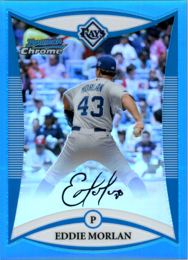 2008 Bowman Chrome Draft Prospects Blue Refractors #BDPP72 Eddie Morlan FG