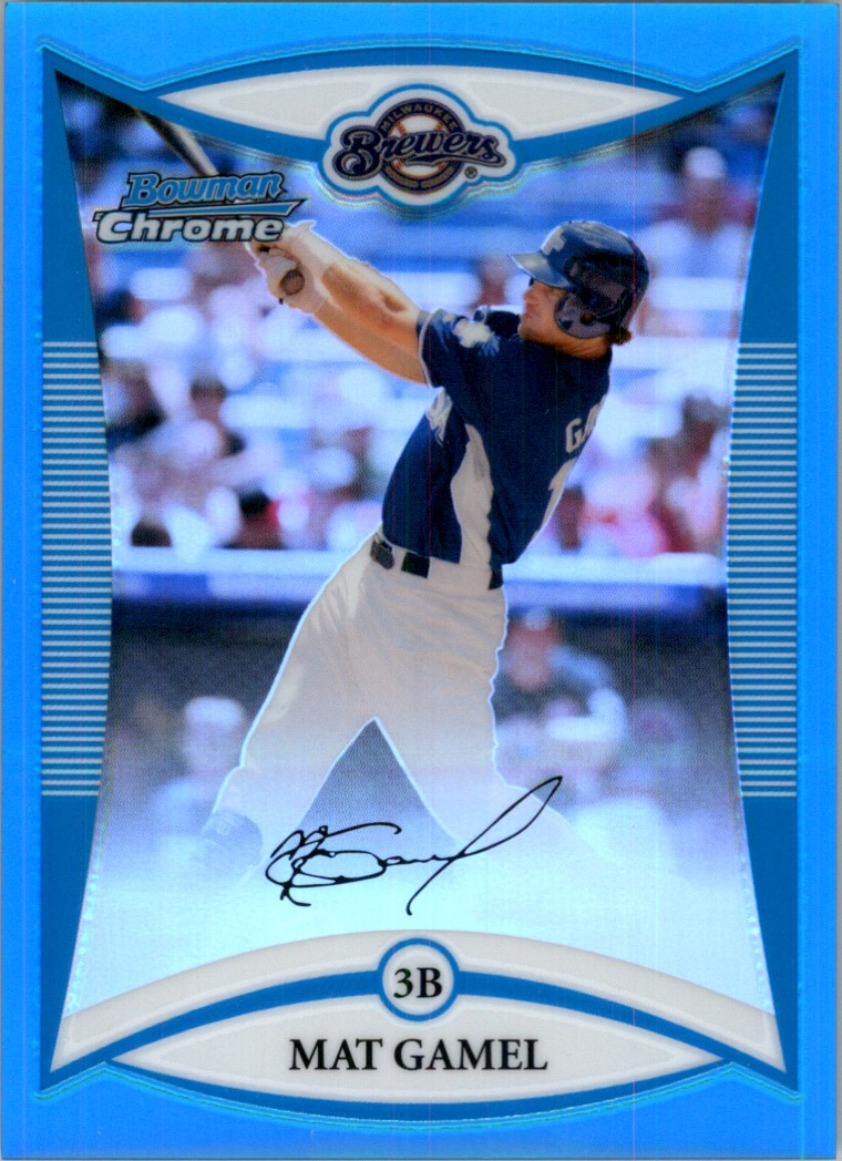 2008 Bowman Chrome Draft Prospects Blue Refractors #BDPP83 Mat Gamel FG