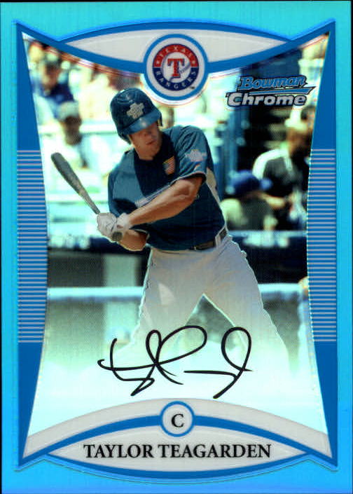 2008 Bowman Chrome Draft Prospects Blue Refractors #BDPP90 Taylor Teagarden FG