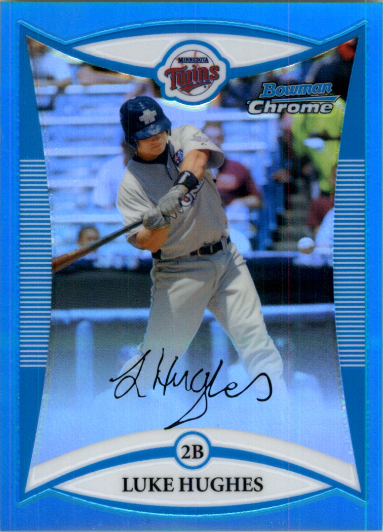 2008 Bowman Chrome Draft Prospects Blue Refractors #BDPP95 Luke Hughes FG