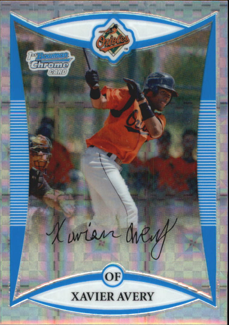 2008 Bowman Chrome Draft Prospects X-Fractors #BDPP24 Xavier Avery DP
