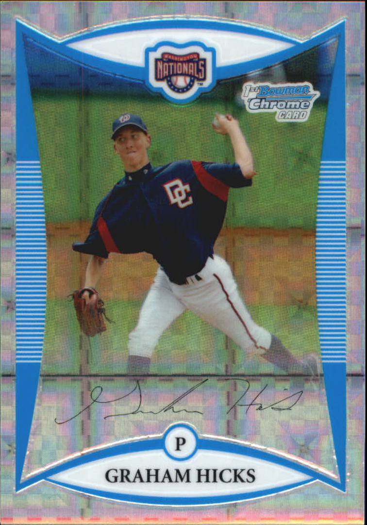 2008 Bowman Chrome Draft Prospects X-Fractors #BDPP32 Graham Hicks DP