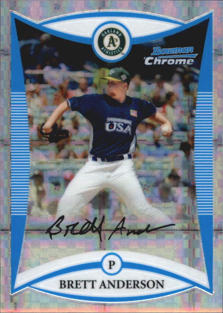 2008 Bowman Chrome Draft Prospects X-Fractors #BDPP108 Brett Anderson FG
