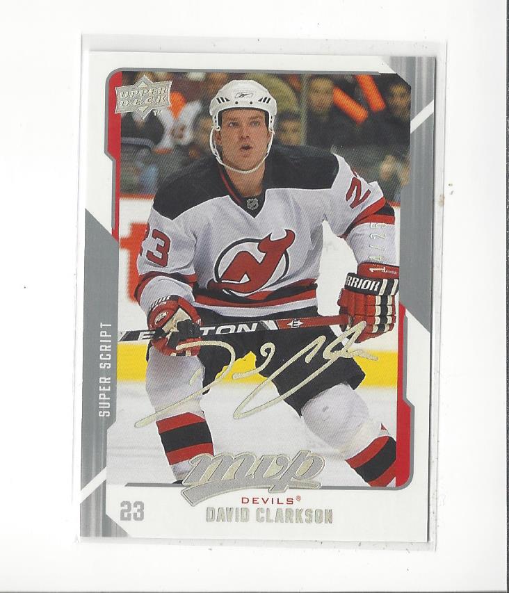 2008-09 Upper Deck MVP Super Script #176 David Clarkson
