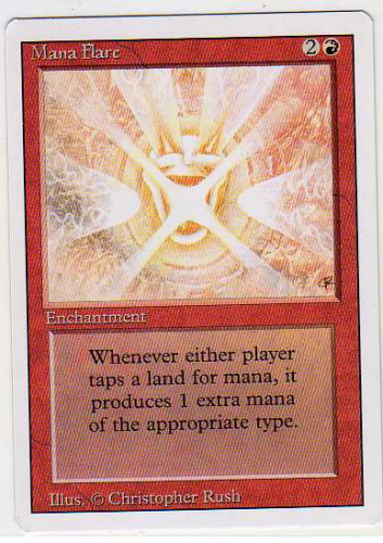 1994 Magic The Gathering Revised Edition #164 Mana Flare R