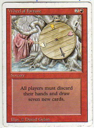 1994 Magic The Gathering Revised Edition #185 Wheel of Fortune R