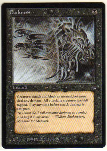 1994 Magic The Gathering Legends #94 Darkness C1