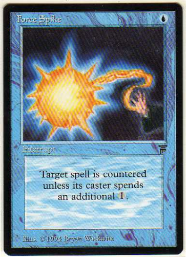 1994 Magic The Gathering Legends #58 Force Spike C2