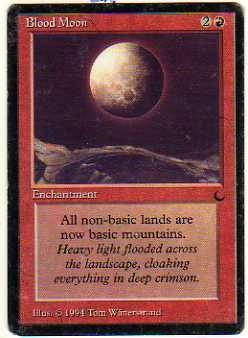 1994 Magic The Gathering The Dark #58 Blood Moon U1