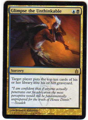 2005 Magic The Gathering Ravnica City of Guilds #208 Glimpse the Unthinkable R