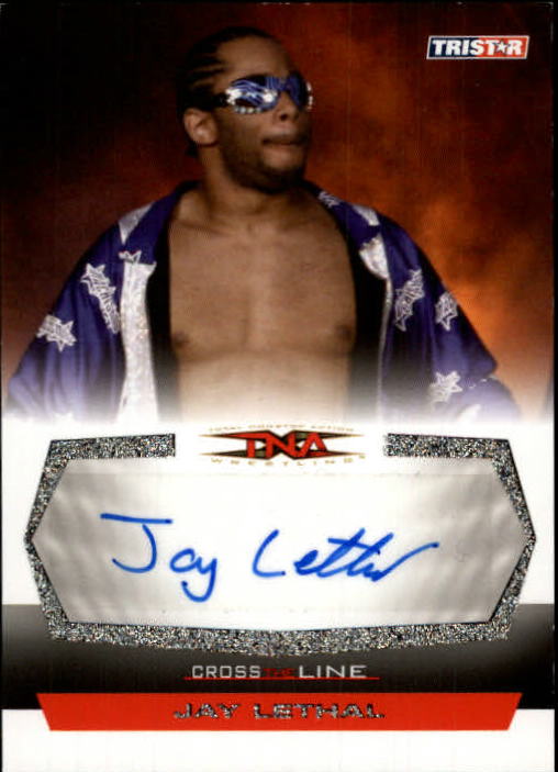 2008 TRISTAR TNA Cross the Line Autographs Silver #CJL Jay Lethal